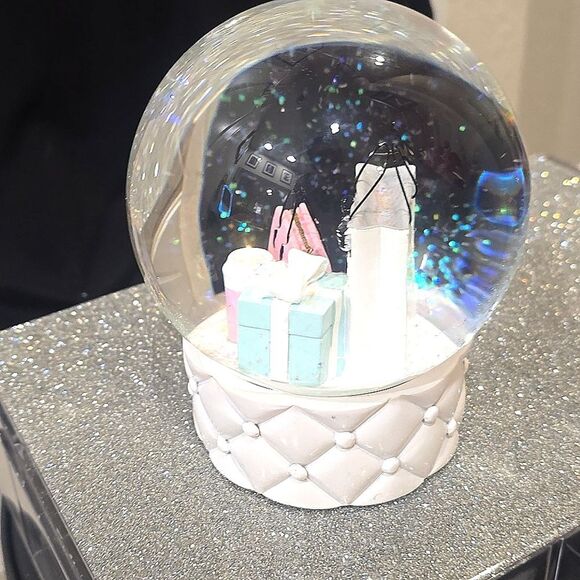 At Home Shopping , Tiffany's, & Lattes Glitter Snow Globe - Picture 5 of 8